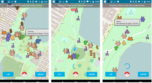 Realtime Map for Pokemon Go